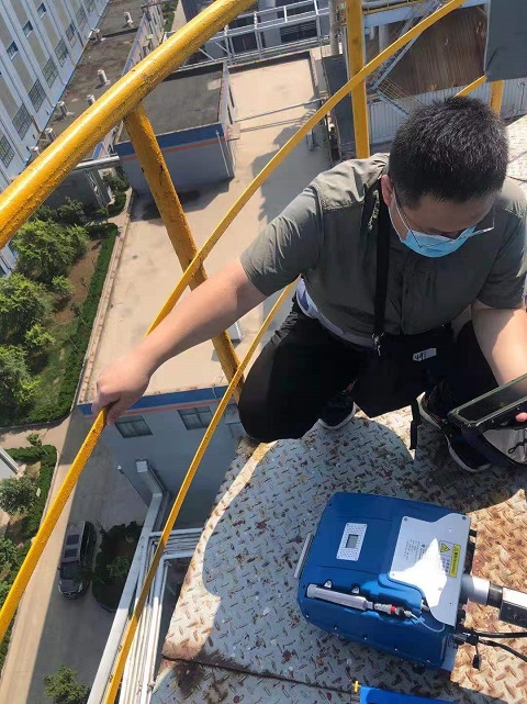 茌平華旭新材料現場監測非甲烷總烴濃度變化